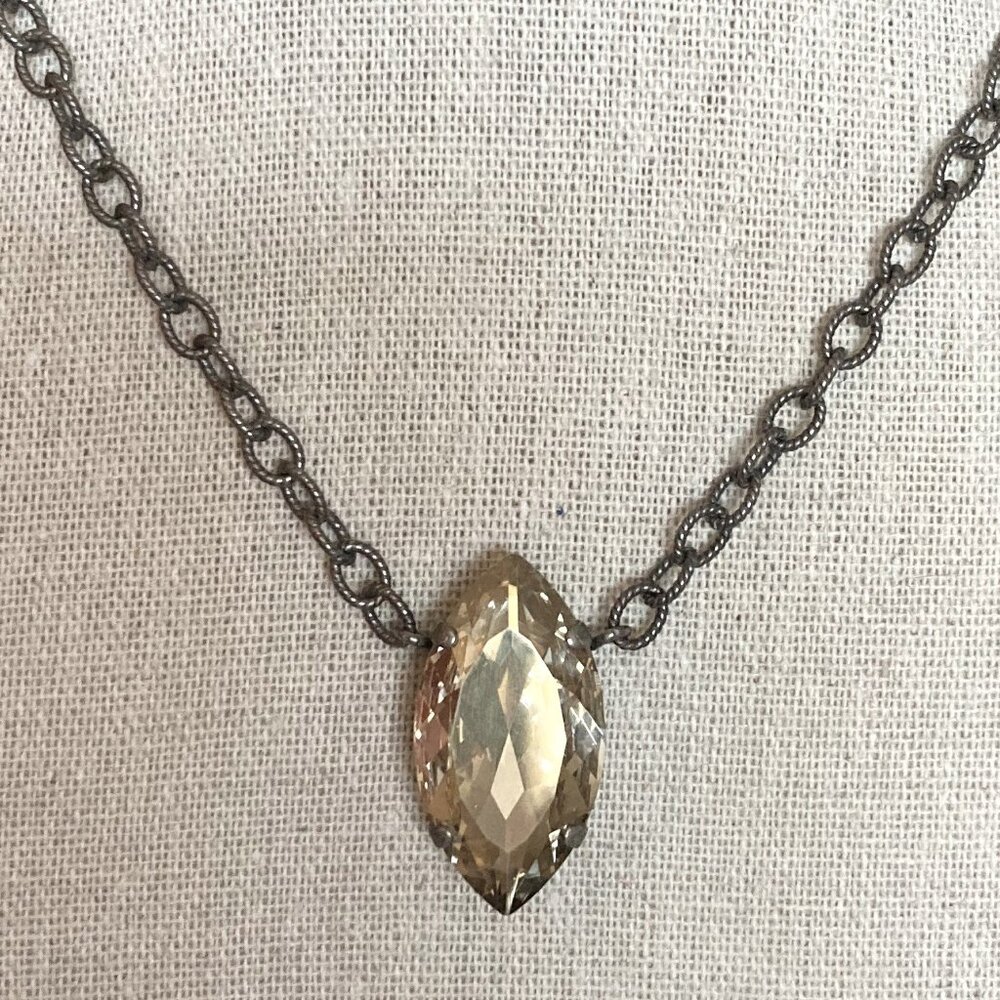 Sabika Vintage Single Stone Necklace
